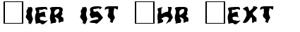 Ihre Vorschau von der Schriftart Ghoul