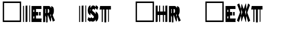 Ihre Vorschau von der Schriftart DoubleVision