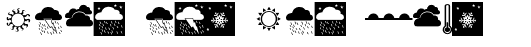 Ihre Vorschau von der Schriftart Weather