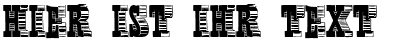 Ihre Vorschau von der Schriftart Shady Characters