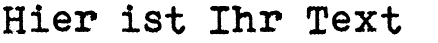 Ihre Vorschau von der Schriftart Bohemian Typewriter
