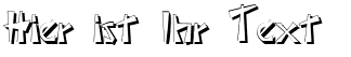 Ihre Vorschau von der Schriftart Japonesa Shadow