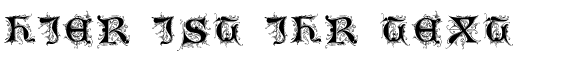 Ihre Vorschau von der Schriftart Tosca