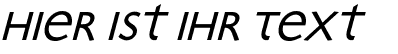 Ihre Vorschau von der Schriftart Bradbury Oblique