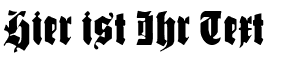Ihre Vorschau von der Schriftart Schmale Gotisch MK