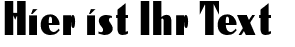 Ihre Vorschau von der Schriftart Reclamare