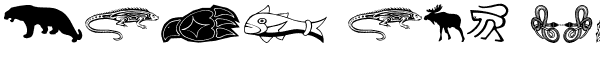 Ihre Vorschau von der Schriftart Tribalistica Figures Two