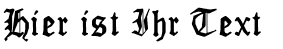 Ihre Vorschau von der Schriftart Mon Amour Fraktur Broken