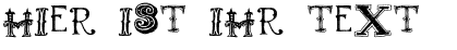 Ihre Vorschau von der Schriftart Monbijoux