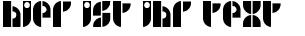 Ihre Vorschau von der Schriftart B Side