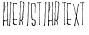 Ihre Vorschau von der Schriftart Mskitokilla