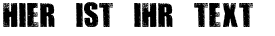 Ihre Vorschau von der Schriftart Dirtybag