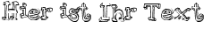 Ihre Vorschau von der Schriftart Pijamas
