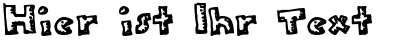 Ihre Vorschau von der Schriftart Plastic