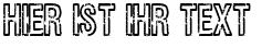 Ihre Vorschau von der Schriftart Rueckwarzsalto