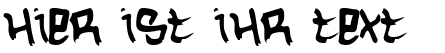 Ihre Vorschau von der Schriftart Hardcore