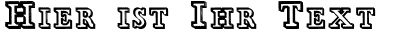 Ihre Vorschau von der Schriftart Egidia