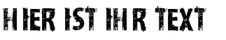 Ihre Vorschau von der Schriftart VTKS Distress