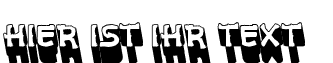 Ihre Vorschau von der Schriftart VTKS White Page 3D