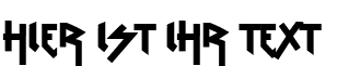 Ihre Vorschau von der Schriftart VTKS Rude Metal