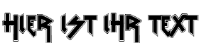 Ihre Vorschau von der Schriftart VTKS Rude Metal Shadow