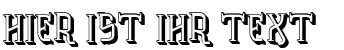 Ihre Vorschau von der Schriftart VTKS Solution 3D