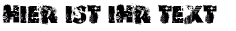 Ihre Vorschau von der Schriftart VTKS Reverso