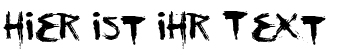 Ihre Vorschau von der Schriftart Vtks Scream