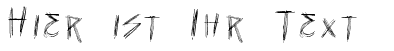 Ihre Vorschau von der Schriftart Vtks Seven