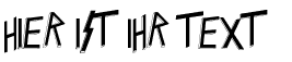 Ihre Vorschau von der Schriftart Slaytanic