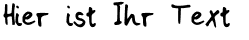 Ihre Vorschau von der Schriftart Rennerprivat