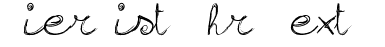 Ihre Vorschau von der Schriftart Sign Handwriting