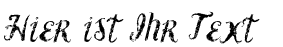 Ihre Vorschau von der Schriftart Vtks Blank