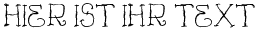 Ihre Vorschau von der Schriftart Vtks Curumin