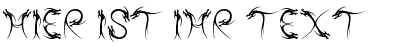 Ihre Vorschau von der Schriftart Tribal Dragon