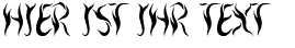 Ihre Vorschau von der Schriftart Royal Inferno
