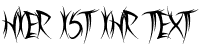 Ihre Vorschau von der Schriftart Sword Thrasher