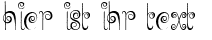 Ihre Vorschau von der Schriftart Jelly Swirls