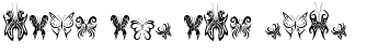 Ihre Vorschau von der Schriftart Tribal Butterflies