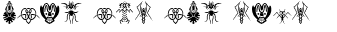 Ihre Vorschau von der Schriftart Abstract Alien Symbols