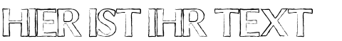 Ihre Vorschau von der Schriftart Chalk Line Outline