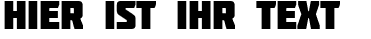 Ihre Vorschau von der Schriftart Molot