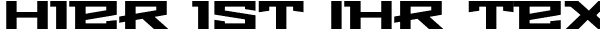 Ihre Vorschau von der Schriftart Metro