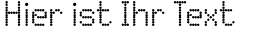 Ihre Vorschau von der Schriftart Dited