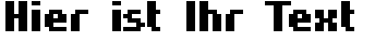 Ihre Vorschau von der Schriftart Hardpixel