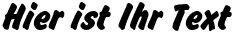 Ihre Vorschau von der Schriftart Brush Hand New