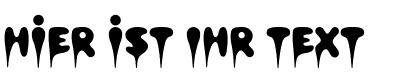 Ihre Vorschau von der Schriftart Hapshash