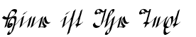 Ihre Vorschau von der Schriftart Greifswaler Deutsche Schrift