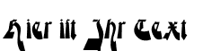 Ihre Vorschau von der Schriftart Moderne Gekippte Schwabacher