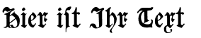 Ihre Vorschau von der Schriftart Goeschen Fraktur